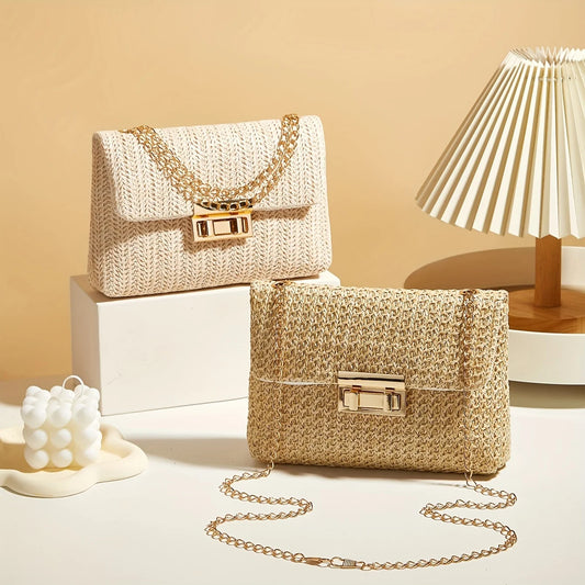 Sac Bandoulière Tressé en Fibre Végétale