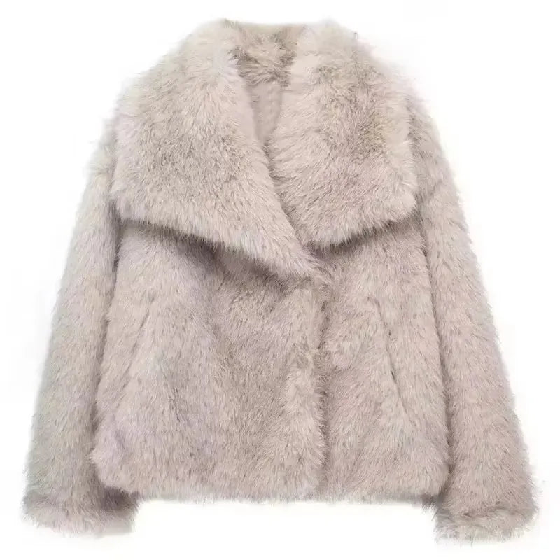 Manteau Femme en Fausse Fourrure