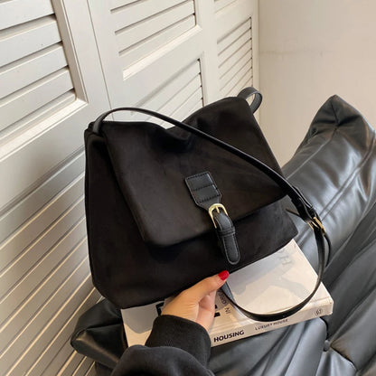 Sac Bandoulière Vintage en Simili-Daim