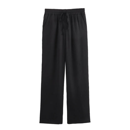 Nouveau Set Veste et Pantalon Style Tailleur Froissé