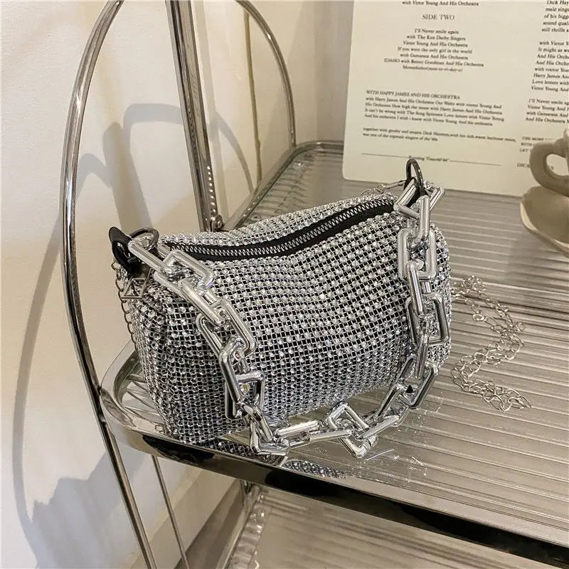 Sac Seau Nacré à Strass