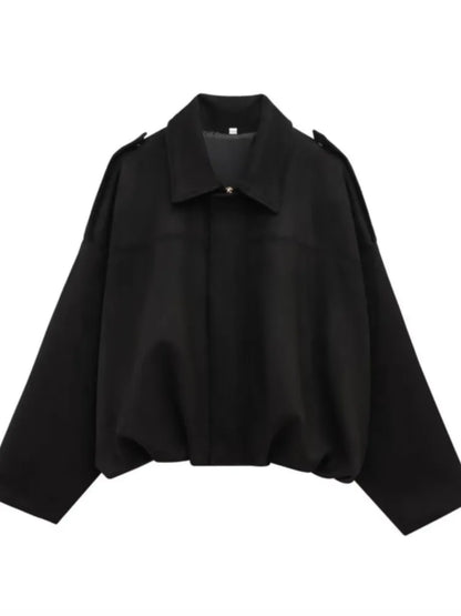 Bomber Femme en Simili Suédine