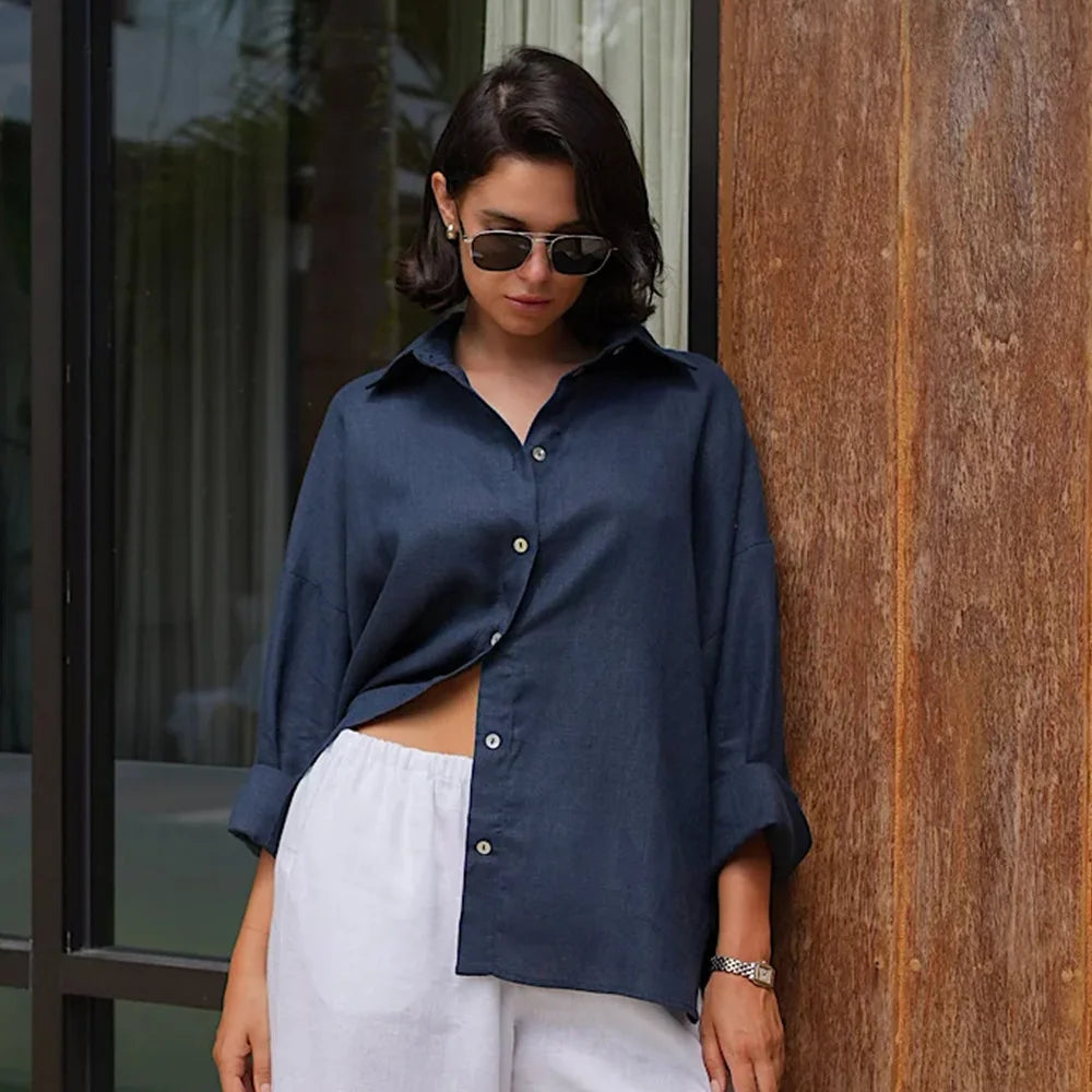 Chemise Cardigan en Coton 100%