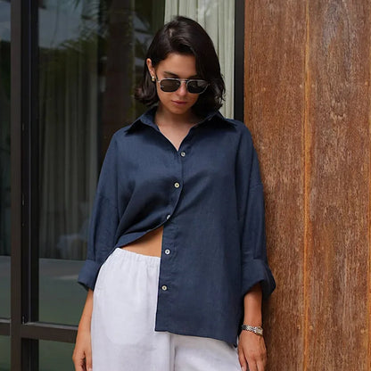 Chemise Cardigan en Coton 100%