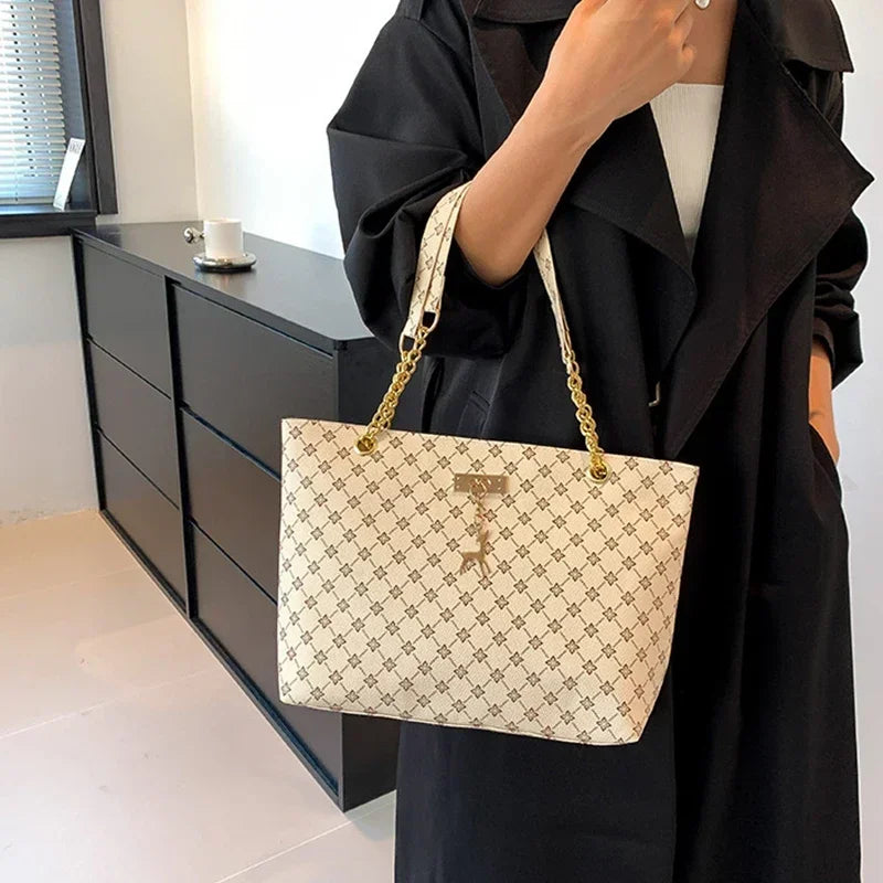 Sac Shopping Grand Modèle en Simili-Cuir